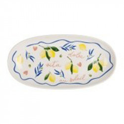 Plat oval Solencia jaune 31*15