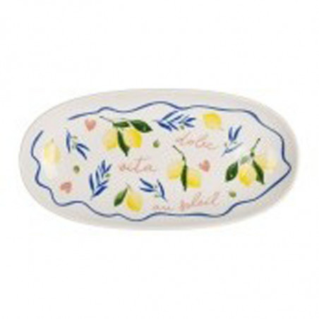 Plat oval Solencia jaune 31*15