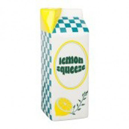 vase brique jaune turquoise 10*9.5*H25