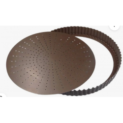 Tourtière perforée Ø 20cm fond amovible Gobel