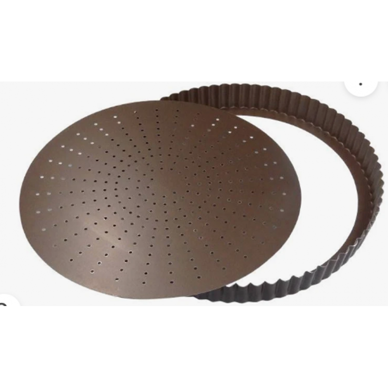 Tourtière perforée Ø 20cm fond amovible Gobel