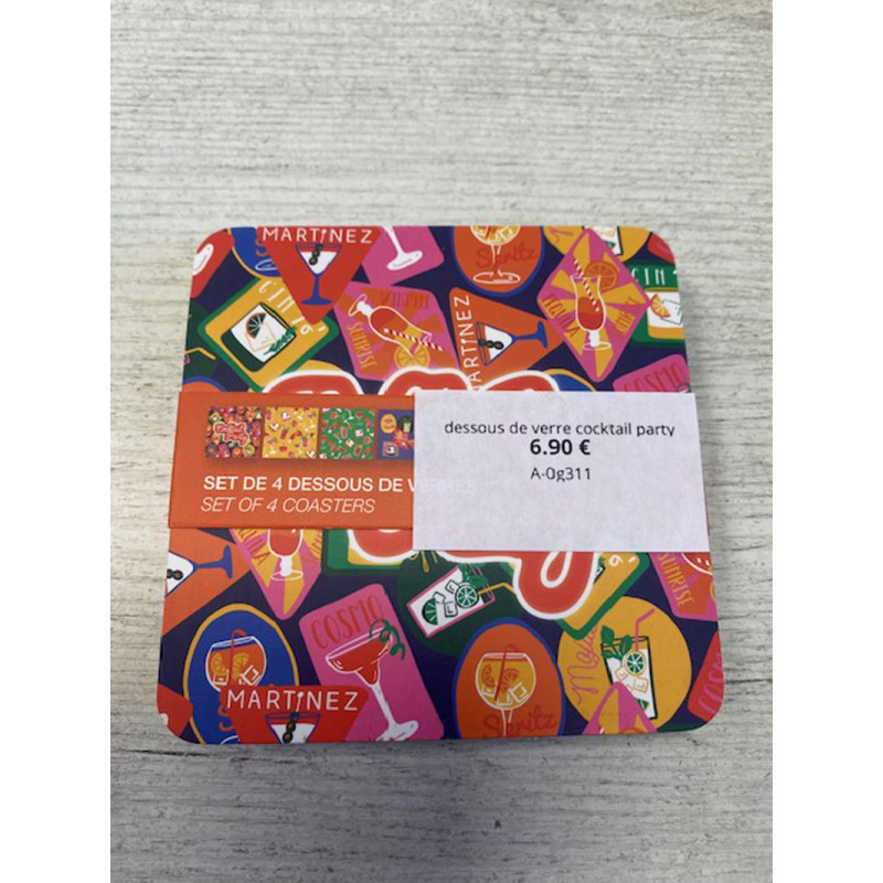 dessous de verre cocktail party DLP