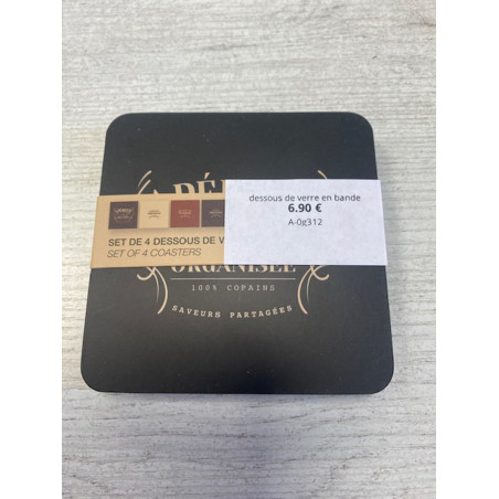 dessous de verre en bande organisée DLP