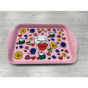 Plateau Chat bonheur rose DLP