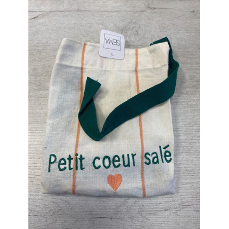 tablier enfant plouf and sun emeraude 45*55