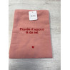 torchon douce amour rose et rouge 40*70