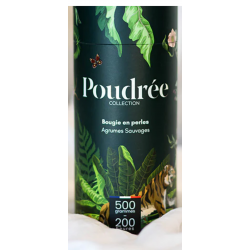 Bougie POUDREE Agrumes Sauvages  HERITAGE 500g