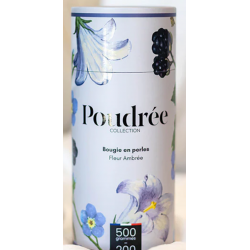 Bougie POUDREE Fleur ambrée HERITAGE 500g