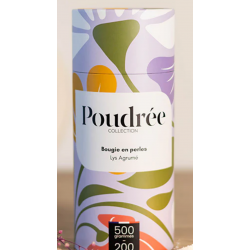 Bougie POUDREE Lys Agrumé FLORA 500g
