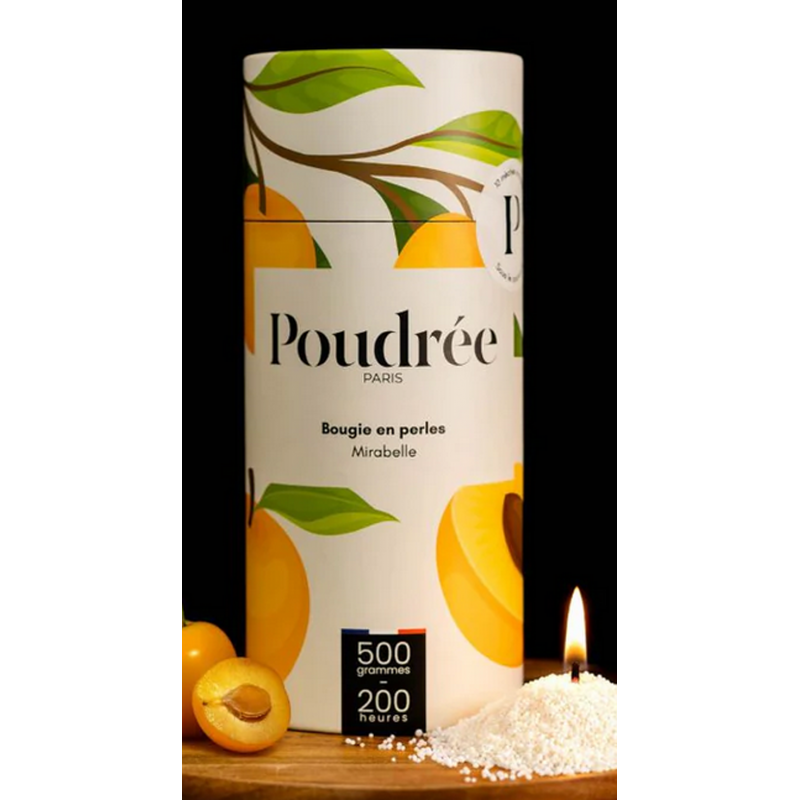 Bougie POUDREE Mirabelle 500g