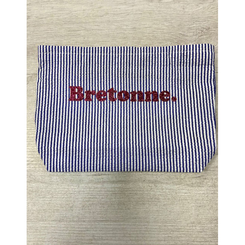 trousse rayée pop bretonne