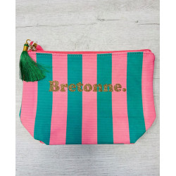 trousse rayée sunset bretonne