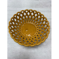 Coupe colorea moutarde D20*H6.5