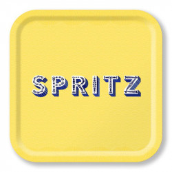 Plateau SPRITZ jaune 32*32 cm