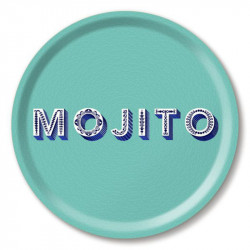 Plateau MOJITO turquoise D31cm
