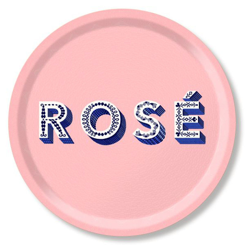 Plateau ROSE rose pale D39cm