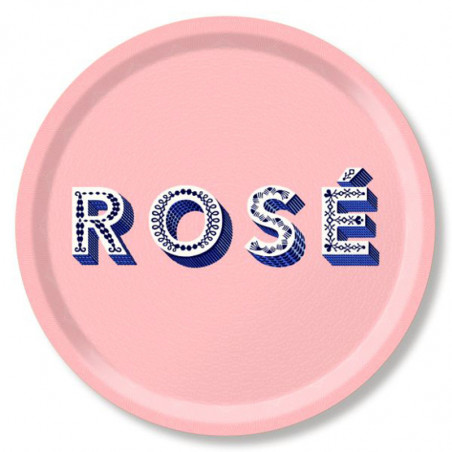 Plateau ROSE rose pale D39cm