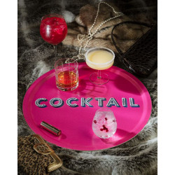 Plateau COCKTAIL rose D46 CM