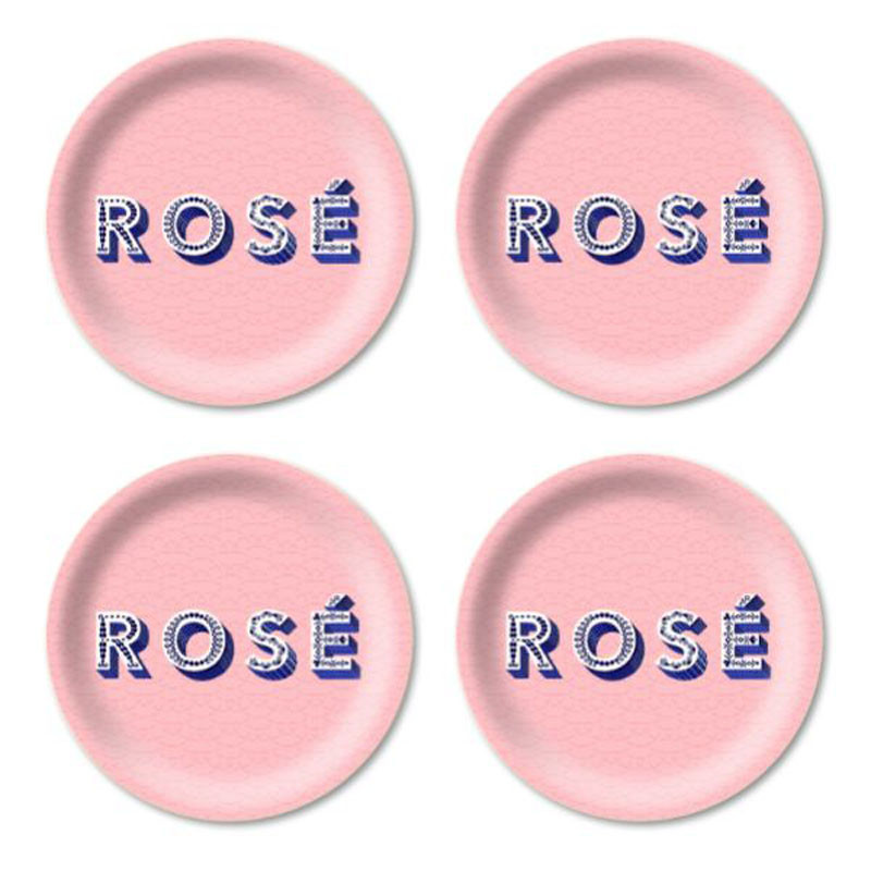 Dessous verre ROSE rose pale D11cm