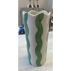 vase artist vert D10*24.50cm