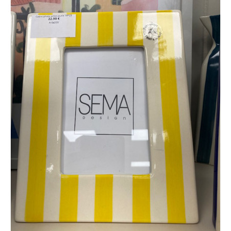 Cadre photo artist jaune 18*23