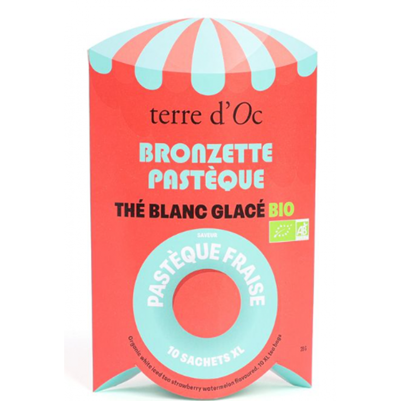 Thé glacé Pastèque fraise 10 sachets XL Terre d'oc
