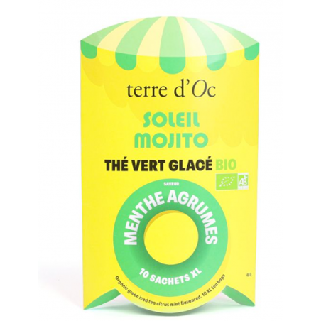 Thé glacé Menthe agrumes 10 sachets XL Terre d'oc