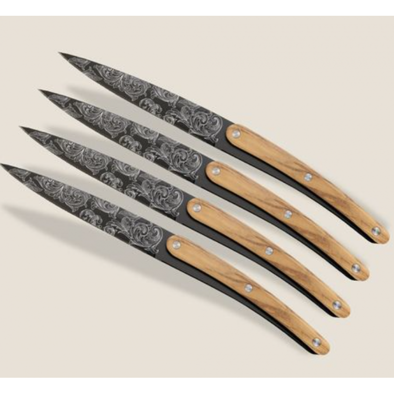4 couteaux restaurant Black Floréal DEEJO