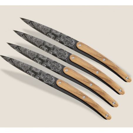 4 couteaux restaurant Black Floréal DEEJO