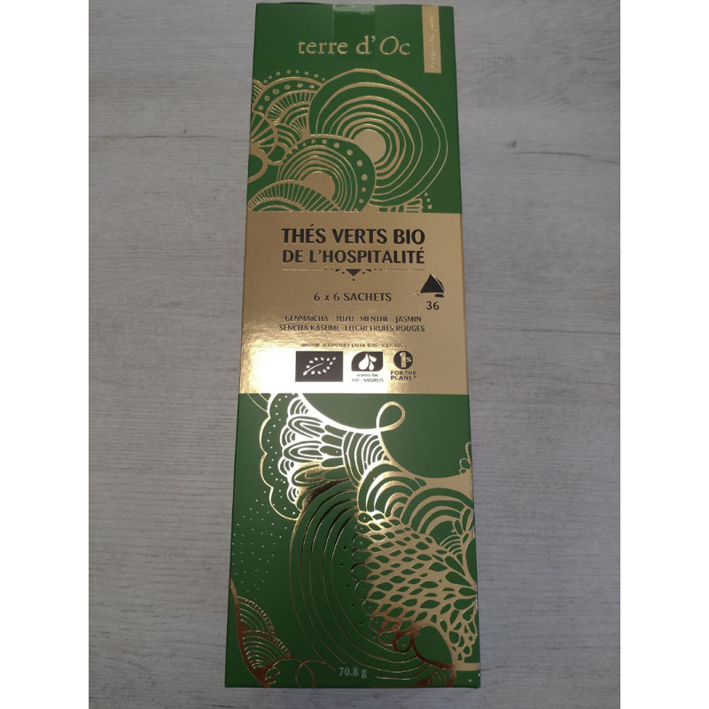 Coffret 36 infusettes thé vert bio