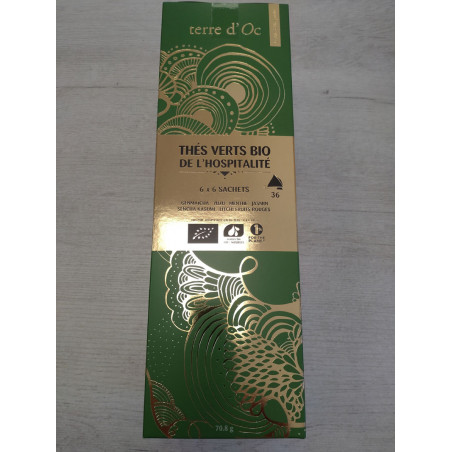 Coffret 36 infusettes thé vert bio