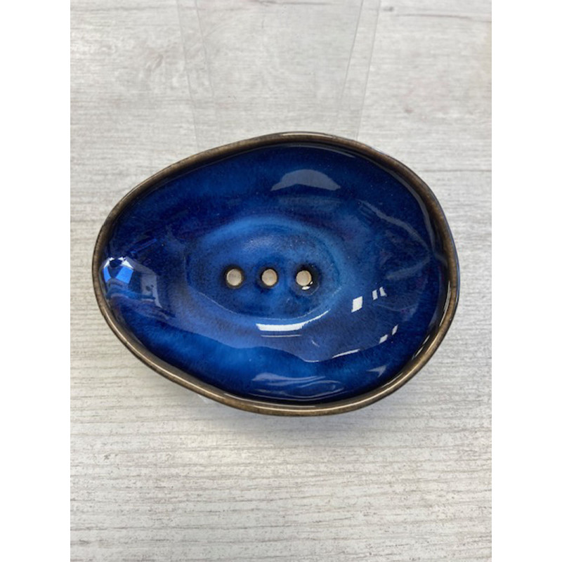 porte savon grand bleu