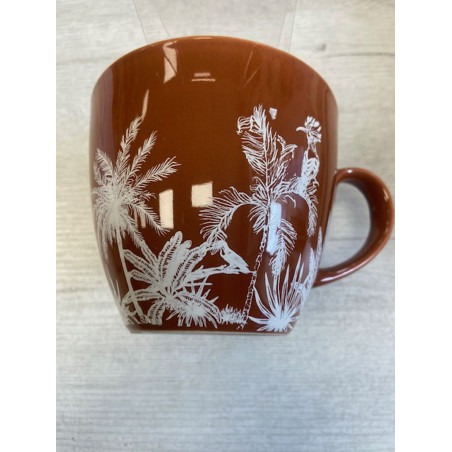 tasse dejeuner boite palmier terracotta 50cl