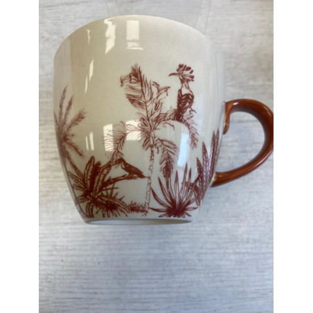 tasse dejeuner boite palmier terracotta blanc 50cl