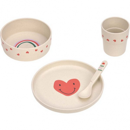 coffret repas Happy rascals Coeur Lassig