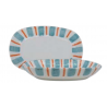Saladier ovale 14*25 LINEAR TURQUOISE DURO