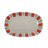Saladier ovale 14*25 LINEAR TANGERINE DURO