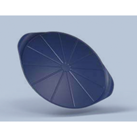 Formidable plat bleu à pizza + couteau COOKUT