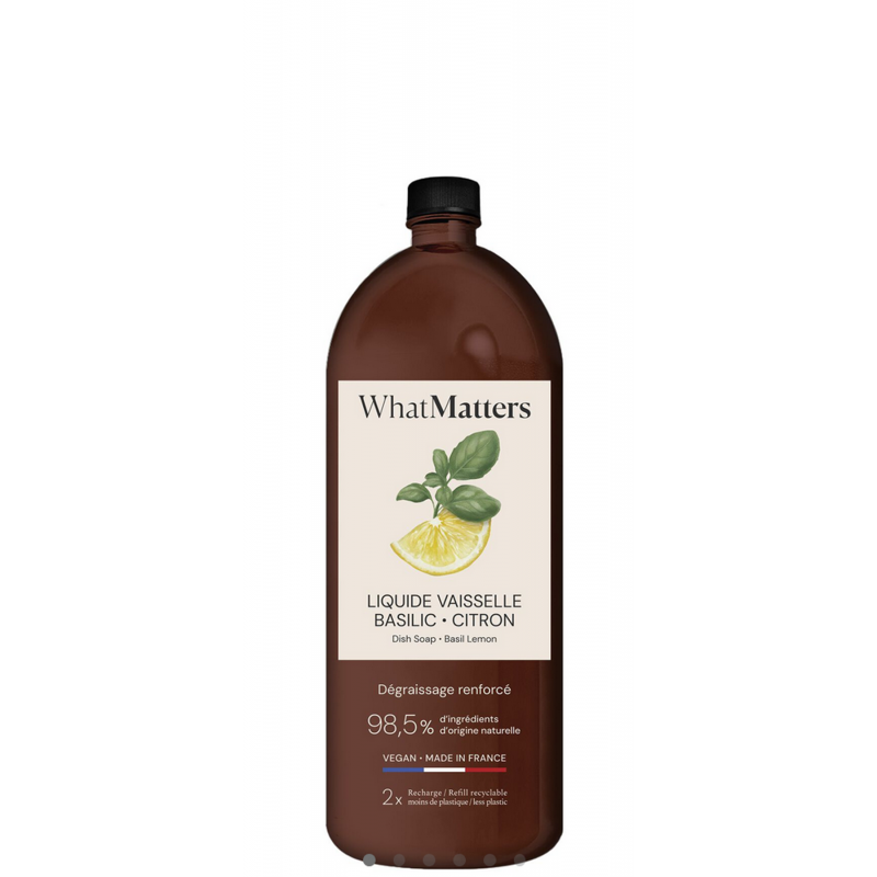 liquide vaisselle  basilic citron eco recharge 400 ml  WHATMATTERS