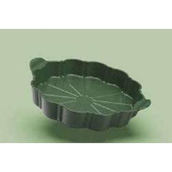 Formidable plat vert à tarte + couteau COOKUT