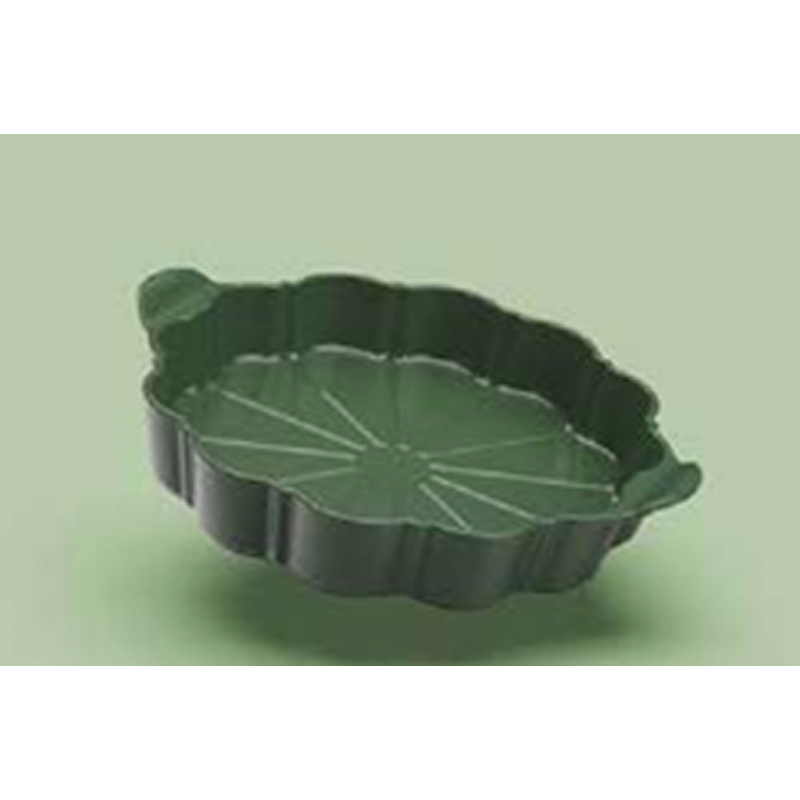 Formidable plat vert à tarte + couteau COOKUT
