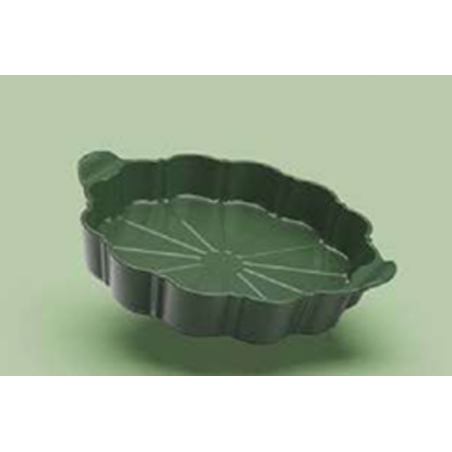 Formidable plat vert à tarte + couteau COOKUT