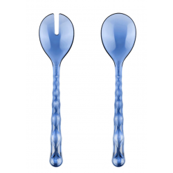 Couverts salade bleu Vanity Guzzini