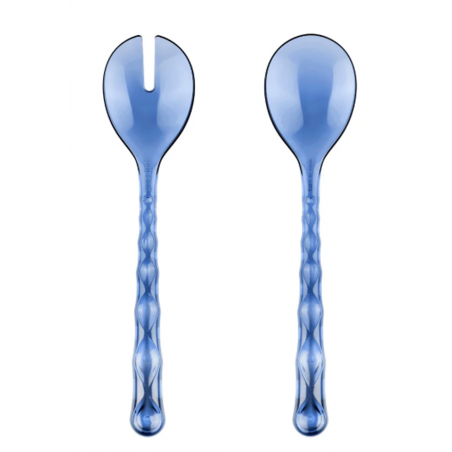 Couverts salade bleu Vanity Guzzini