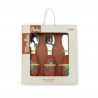 set de couverts silicone La foret Mawa  Moulin Roty