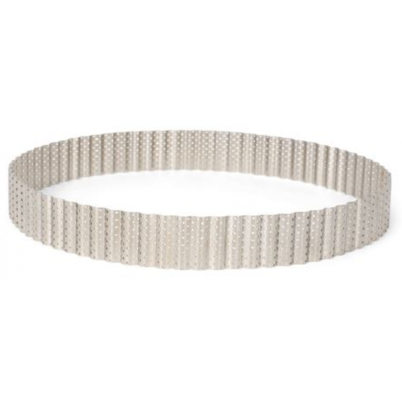 Cercle à biscuit cannelé Ø24*3.5cm Pâtisse