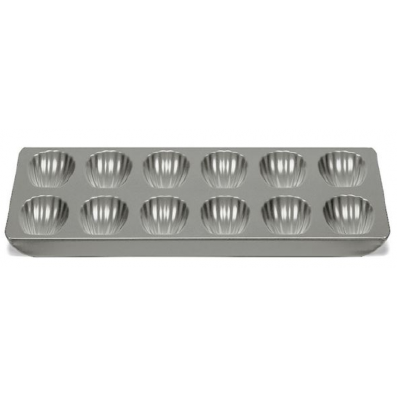 Plaque 12 madeleines revêtue Patisse
