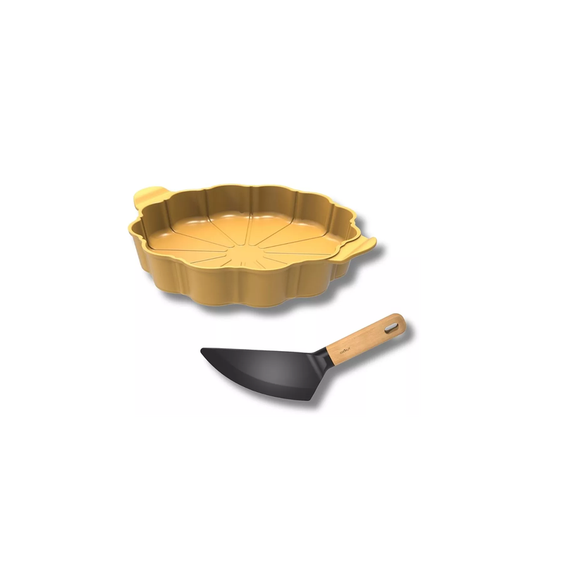 Formidable plat mangue à tarte + couteau COOKUT