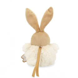 pompon lapin creme