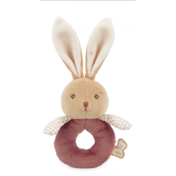 mon doux hochet lapin bordeaux